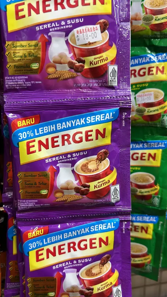 Energen Sereal & Susu dengan Kurma